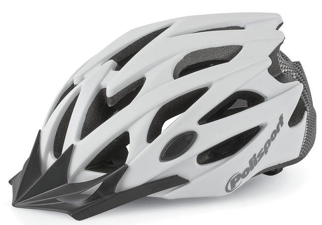 Kask rowerowy Polisport twig l 58-61cm biały matowy karbon