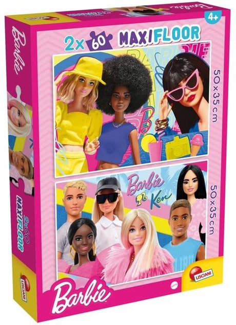 Puzzle Lisciani Barbie maxifloor 2 x 60