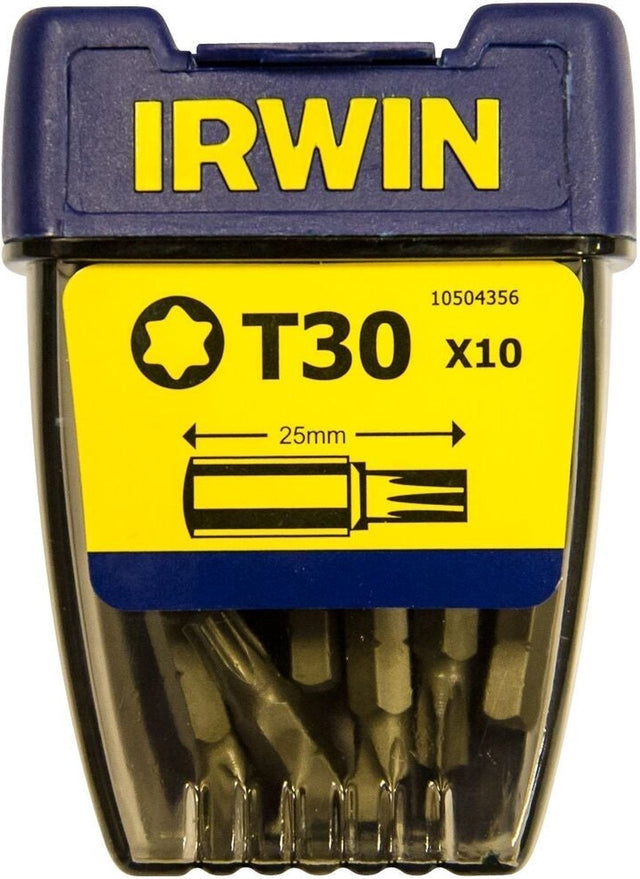 Irwin torx t30 - 1 4” 25 mm - 10 sztuk - 10504356