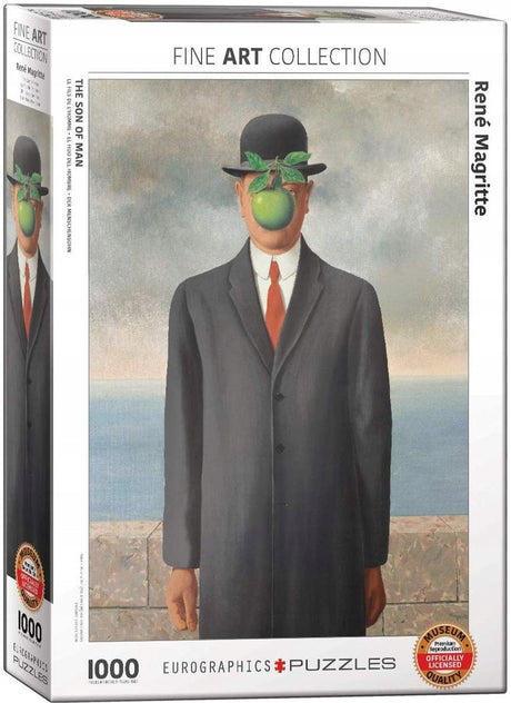 Eurographics - syn człowieczy [le fils de l'homme] - René Magritte - 1000 elementów 48×68cm (szer.×wys.) - puzzle artystyczne