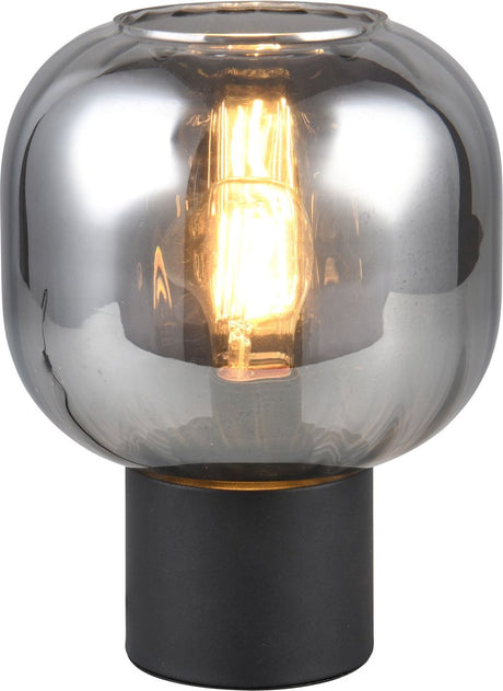 Trio diva – lampa stołowa – czarny mat – wył. 1x e27 7 w - włącznik sznurkowy