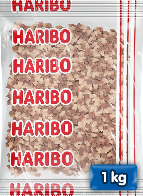 Haribo happy cola f!zz - kwaśna cukierkowa cola o smaku - worek 1kg