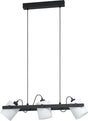 Eglo hornwood 1 hanglamp - e27 - 78 cm - zwart wit