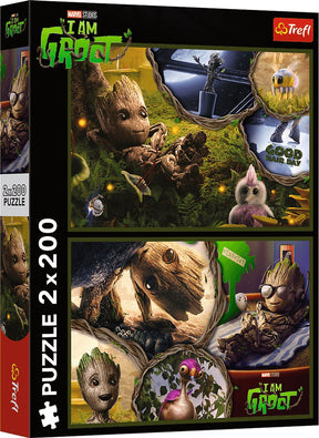 Puzzle Trefl Marvel Strażnicy Galaktyki duże 2x200 elementów.