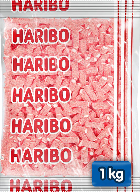 Haribo balla red f!zz - kwaśne cukierki - worek 1kg