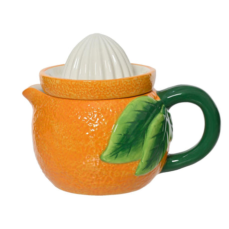 Decoris wyciskarka do cytrusów dolomitowa 15x21x12cm pomarańczowo-pomarańczowa