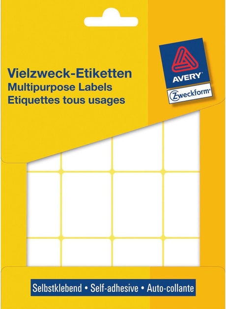 Etykiety Avery zweckform 38 x 29 mm papierowe białe 384 sztuki