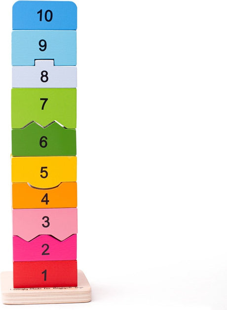 Bigjigs zabawki Bigjigs wieża numeryczna