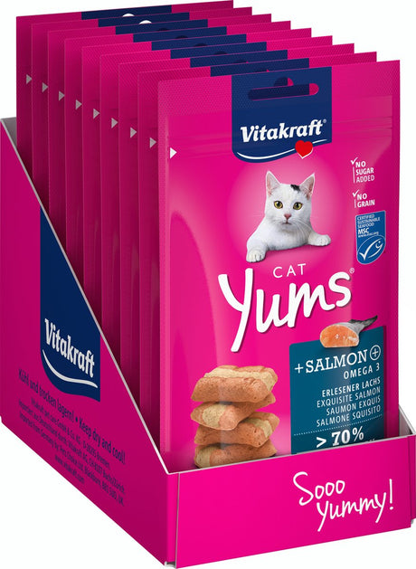 Vitakraft Cat Yums Łosoś - 9x40 gramów