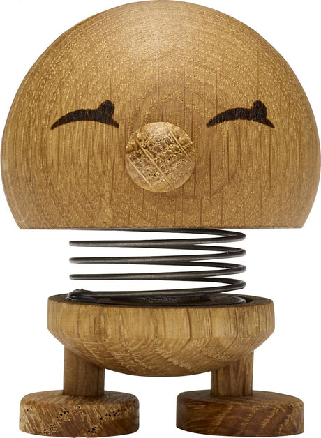 Hoptimist bimble beeldje - s - eikenhout - houten beeldjes decoratie voor woonkamer, kamer en kantoor - cadeau idee voor mannen, vrouwen en kinderen
