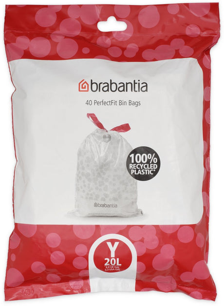 Worki na śmieci Brabantia Perfectfit - 20 l - kod y - 40 sztuk