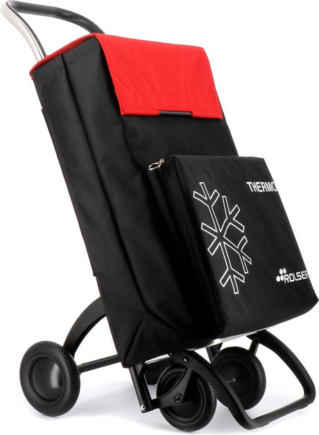 Wózek na zakupy Rolser 4 koła - Thermo Fresh MF - 4.2 - czarno-czerwony