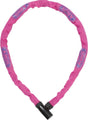 Abus różowy stal-o-łańcuch 75 cm zamek łańcuchowy