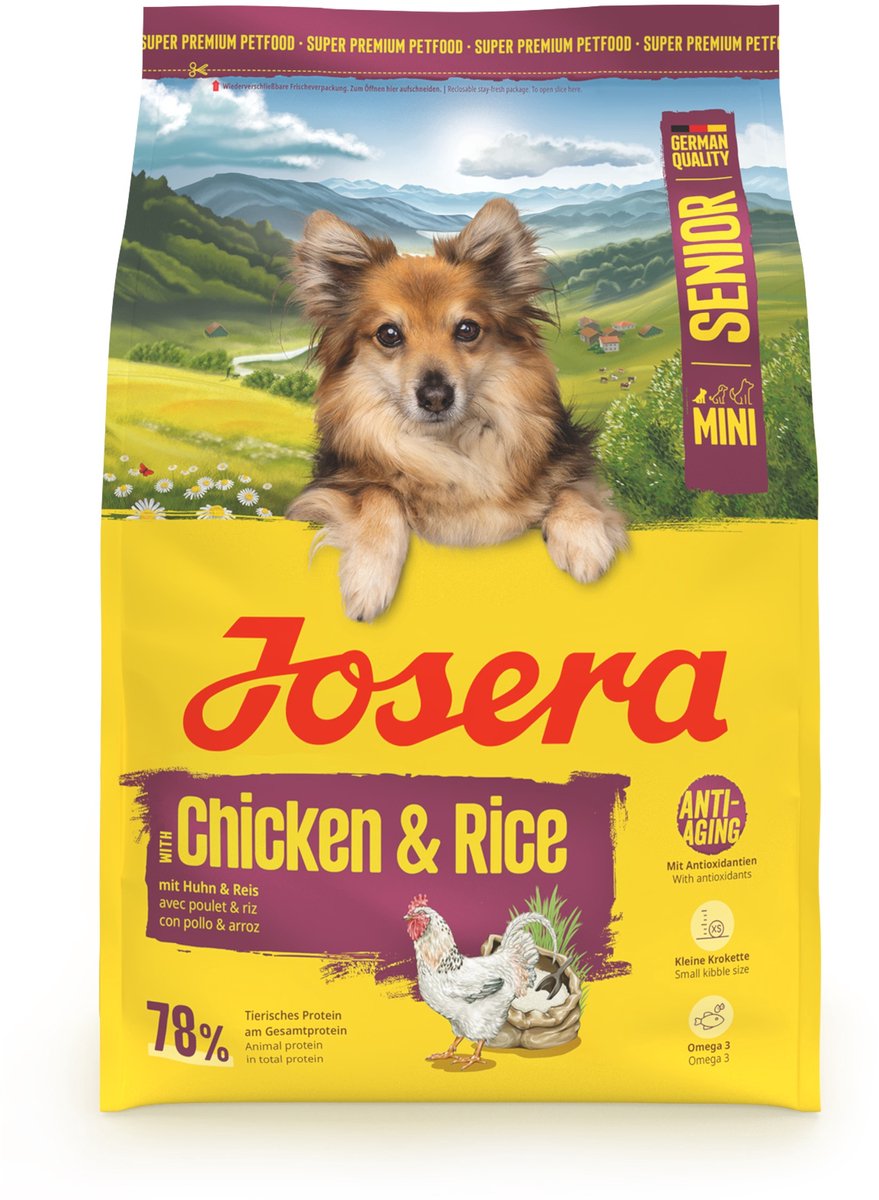 Ryż z kurczakiem Josera - karma dla psów - mini senior - 3 kg