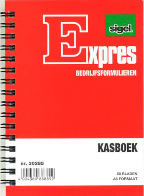 Książeczka kasowa Sigel - a6 - express - model stojący - blok spiralny z 50 kartkami - si-30285
