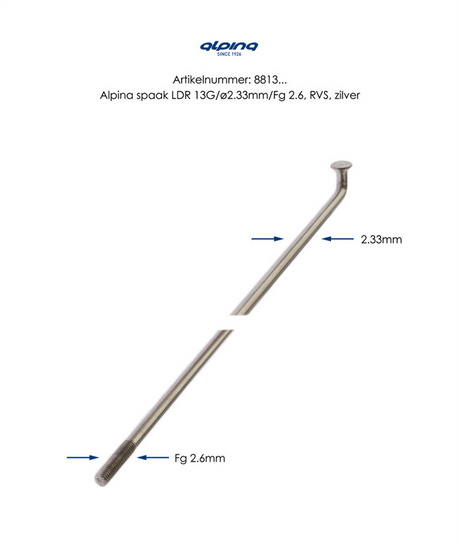 Spaken Alpina RVS 13-294 bez Nippel
