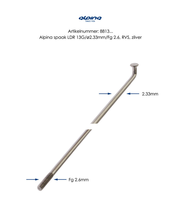 Spaken Alpina RVS 13-270 bez Nippel