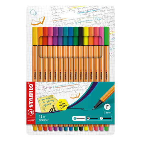 Etui Stabilo point 88 10+5 neonowe