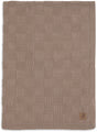 Jollein baby deken ledikant - 100x150cm - box knit - milky coffee
