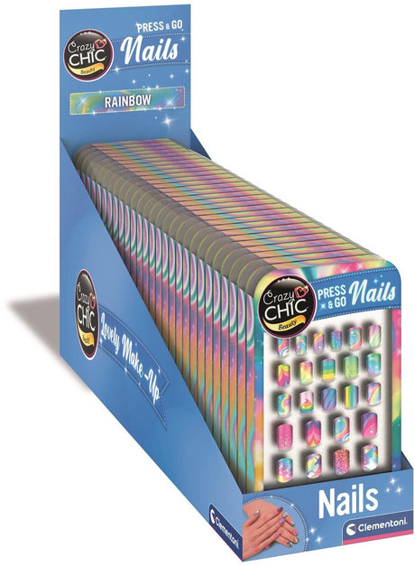 Clementoni Clementoni Chic Press Go Nails - tęcza