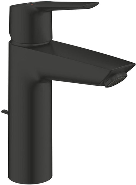 Bateria umywalkowa Grohe Start - natynkowa - wylewka 12,1 cm - rozmiar m - wyciągany korek - czarny mat