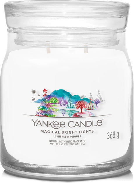 Yankee Candle - magiczna świeca zapachowa o średnim świetle - 50 godzin palenia - 2 knoty