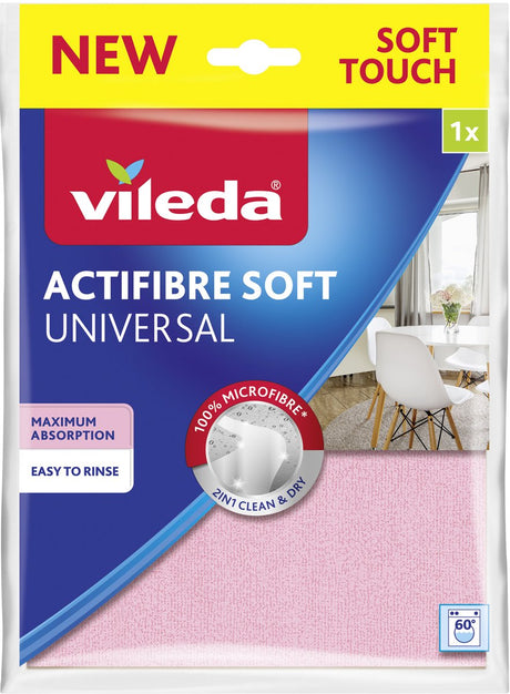Vileda actifibre soft - uniwersalna ściereczka do czyszczenia - miękka - wyjątkowo chłonna