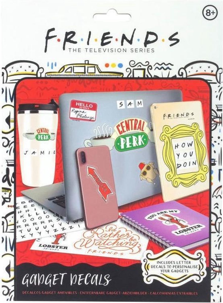 Paladone friends set vinyl stickers