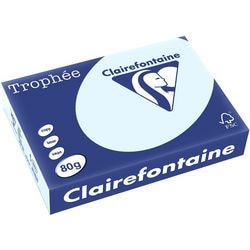 Papier kolorowy Clairefontaine Trofee a4 80 g m² niebieski 500 ark