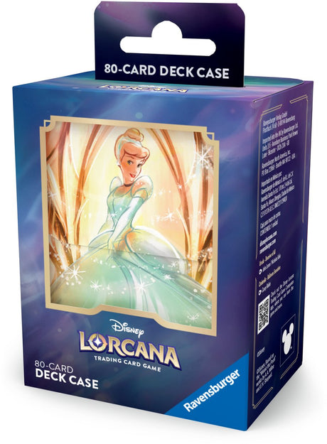 Disney Lorcana Ravensburger -: pudełko na talię Kopciuszek - pudełko do przechowywania kart