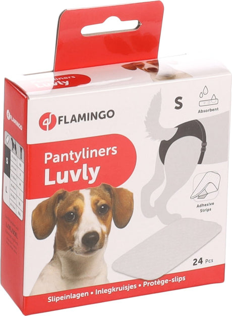 Wkładka higieniczna Flamingo dla psa – spodnie grzewcze dla psa – luvly white s – 24 sztuki – dla komfortu w upały