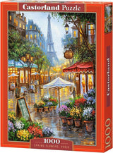Castorland Spring Flowers Paris – puzzle – 1000 elementów – satynowe wykończenie – idealne dopasowanie – europejska jakość