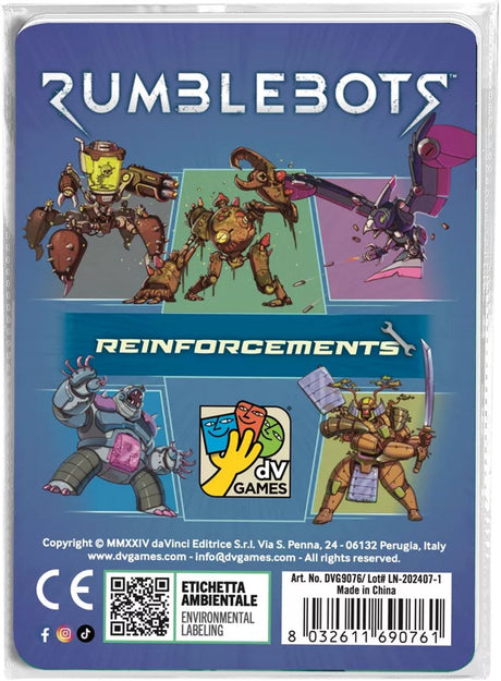 Gra planszowa Asmodee Rumblebots, posiłki