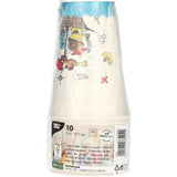Papstar zestaw 10 kubków do picia piracka załoga karton 0,2l ã˜7x9,7cm
