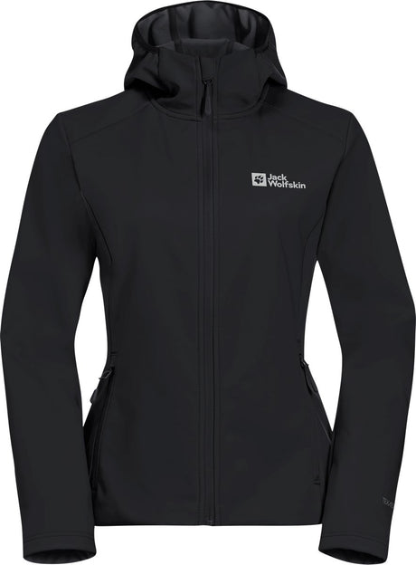 Bluza z kapturem Jack Wolfskin Bornberg i damska kurtka outdoorowa w kolorze czarnym