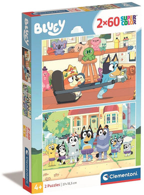 Puzzle Clementoni Super Color Bluey, 2x60 szt.