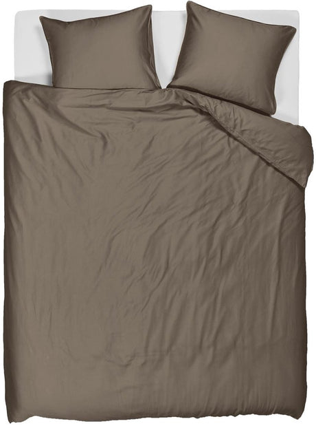 Beddinghouse change dekbedovertrek - effen - tweepersoons - 200x200 220 - taupe