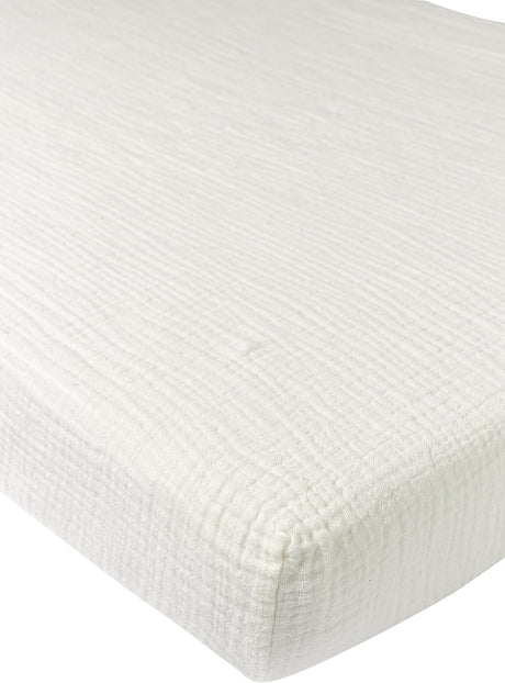 Łóżko dziecięce Meyco Baby Uni - wstępnie wyprane hydrofilowe - białawy - 60x120cm