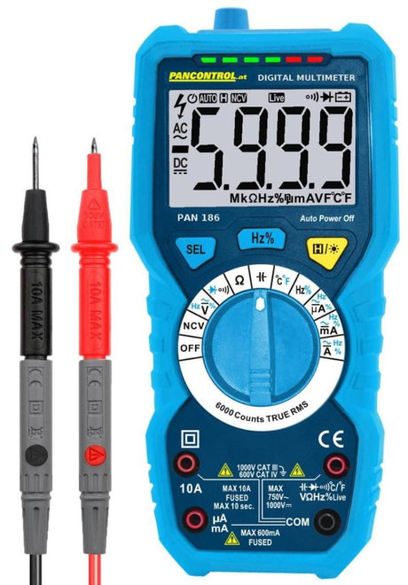 Pancontrol multimeter digitale kat iii 1000v waar rms