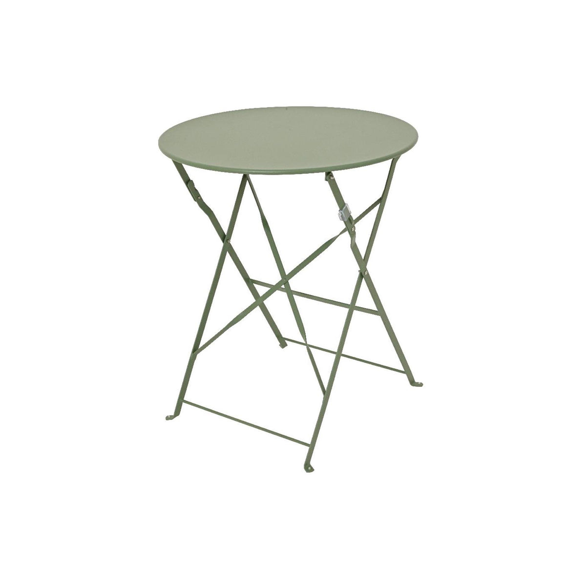Zestaw bistro Decoris Helsingborg stalowy zewnętrzny zielony ø60xh71cm