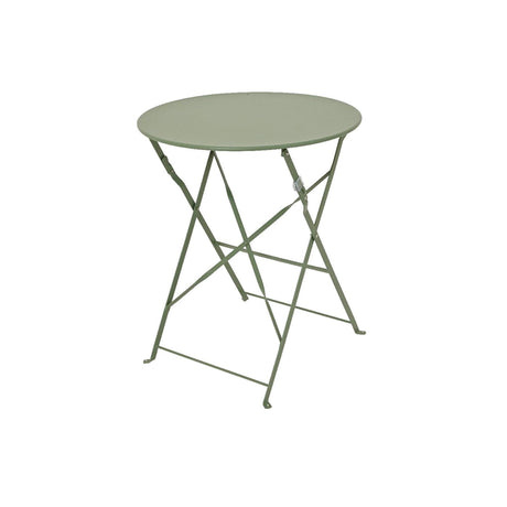 Zestaw bistro Decoris Helsingborg stalowy zewnętrzny zielony ø60xh71cm