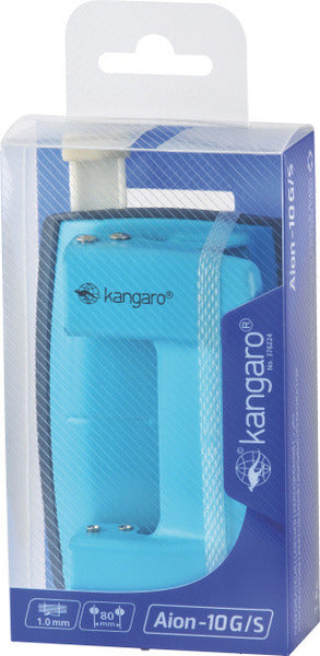Dziurkacz Kangaro - aion-10g s2 - 10 arkuszy - niebieski