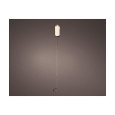 Świeca solarna Lumineo na wtyczce z tworzywa sztucznego w kolorze kremowym ø7xh117cm