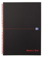 Oxford black n'red - spiraalnotitieboek - a4 - 192 pagina's - geruit