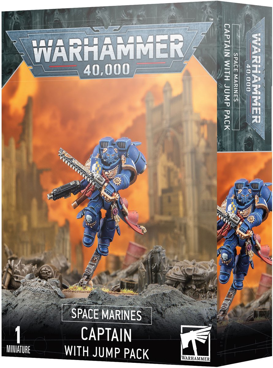 Games workshop warhammer - space marines captain with jump pack - 48-17