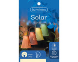 Latarnia solarna Lumineo plastikowa wys. 18,5 cm