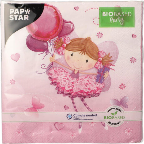Papstar zestaw 20 serwetek Little Dance 3-warstwowe 33x33cm