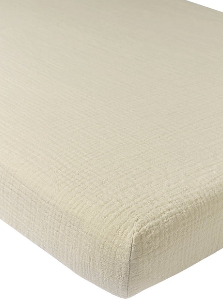 Łóżeczko dziecięce Meyco Baby Uni - wstępnie wyprane hydrofilowe - miękki piasek - 60x120cm