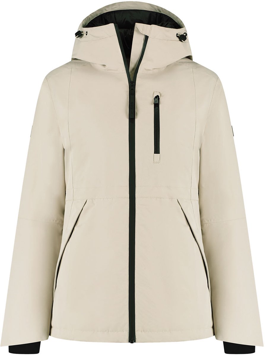 Kjelvik nela dames outdoorjas - zand