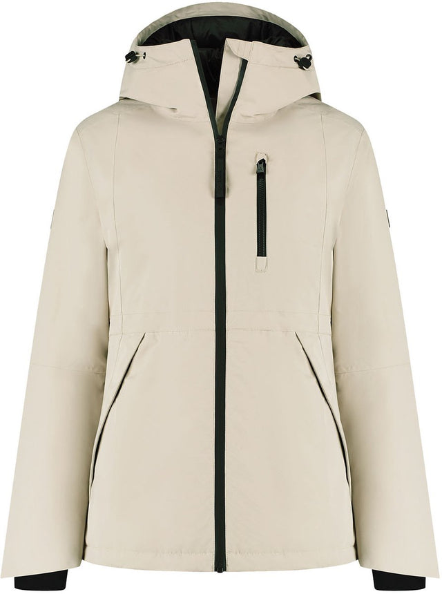 Kjelvik nela dames outdoorjas - zand